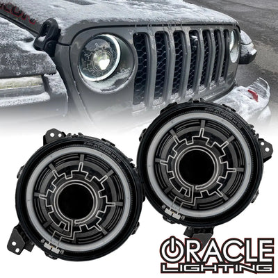 Oracle Lighting 18-22 Jeep Wrangler JL Oculus Bi-LED Projector Headlights