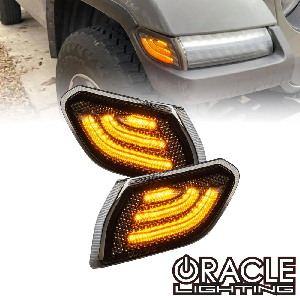 Oracle Jeep Wrangler JL Smoked Lens LED Front Sidemarkers