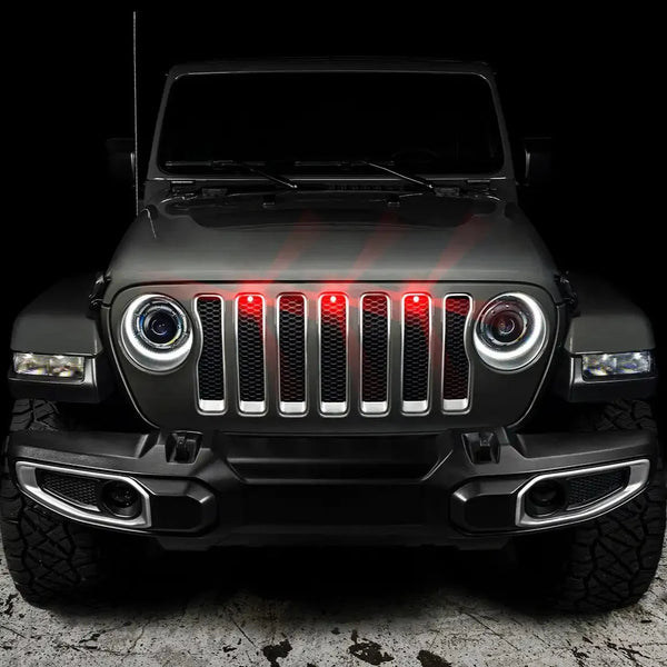 Oracle Pre-Runner Style LED Grille Kit for Jeep Wrangler JL - Red