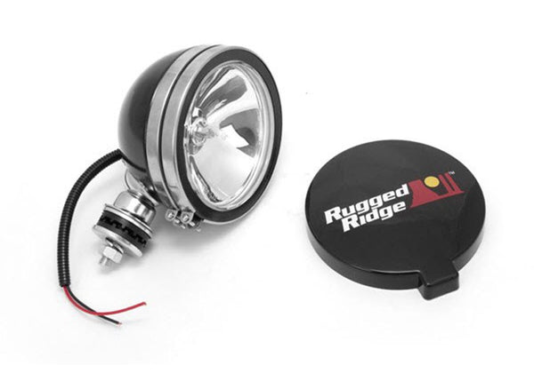 Rugged Ridge OFF RD Light Black 6 Round 100W