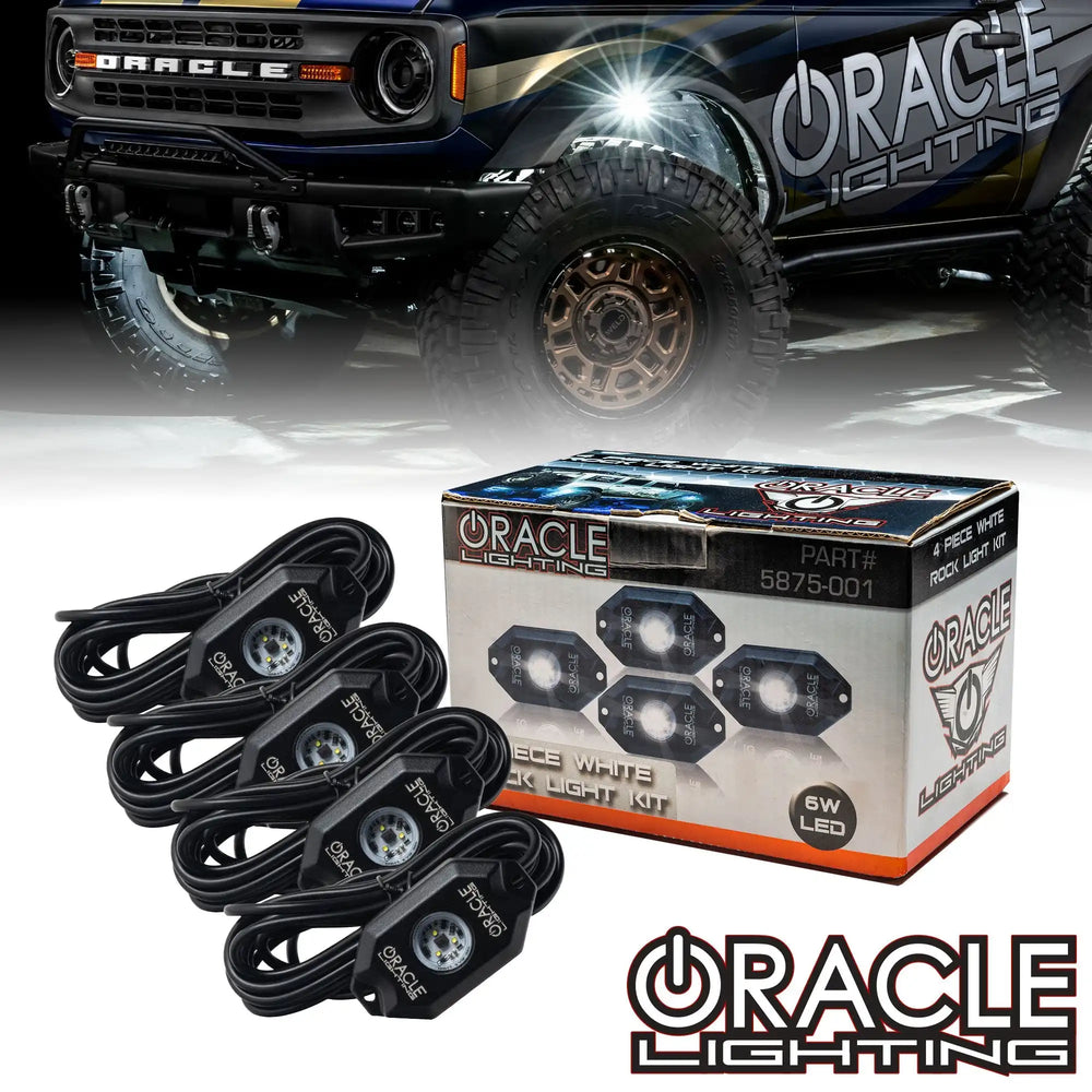 Oracle Underbody Wheel Well Rock Light Kit - White (4PCS) - 5000K
