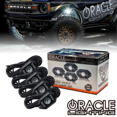 Oracle Underbody Wheel Well Rock Light Kit - White (4PCS) - 5000K