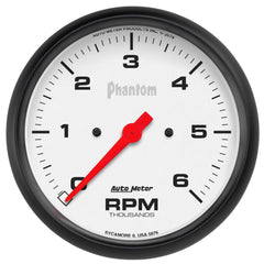 AutoMeter 5" IN-Dash Tachometer, 0-6,000 RPM, Phantom