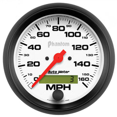 AutoMeter 3-3/8" Speedometer, 0-160 MPH, Phantom — Red (5888)