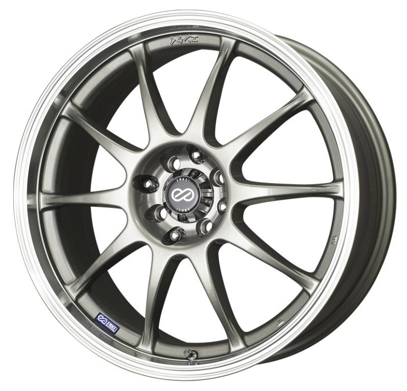 Enkei Roue J10 17x7 5x100/114.3 déport 38mm diamètre - argent avec rebord usiné