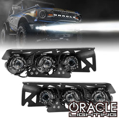 Oracle Lighting 21-24 Ford Bronco Off Road Laser and LED Fog Light Kit for Steel Bumper
