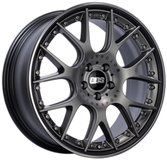 BBS CH-RII 20x9 5x112 ET30 CB66.5 Satin Platinum Center Black Lip Stainless Steel Rim Prot Wheel