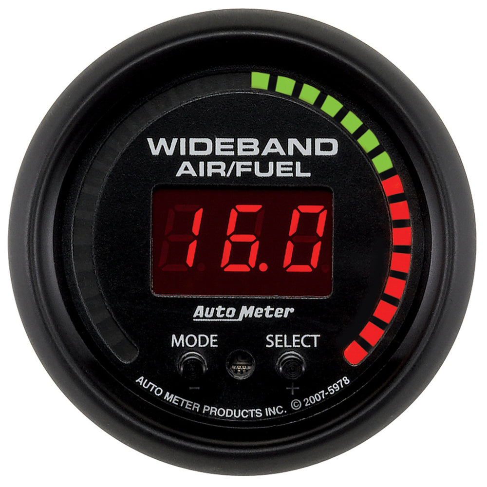 AutoMeter 2-1/16" Wideband Pro Air/Fuel Ratio, 6:1-20:1 Afr, ES
