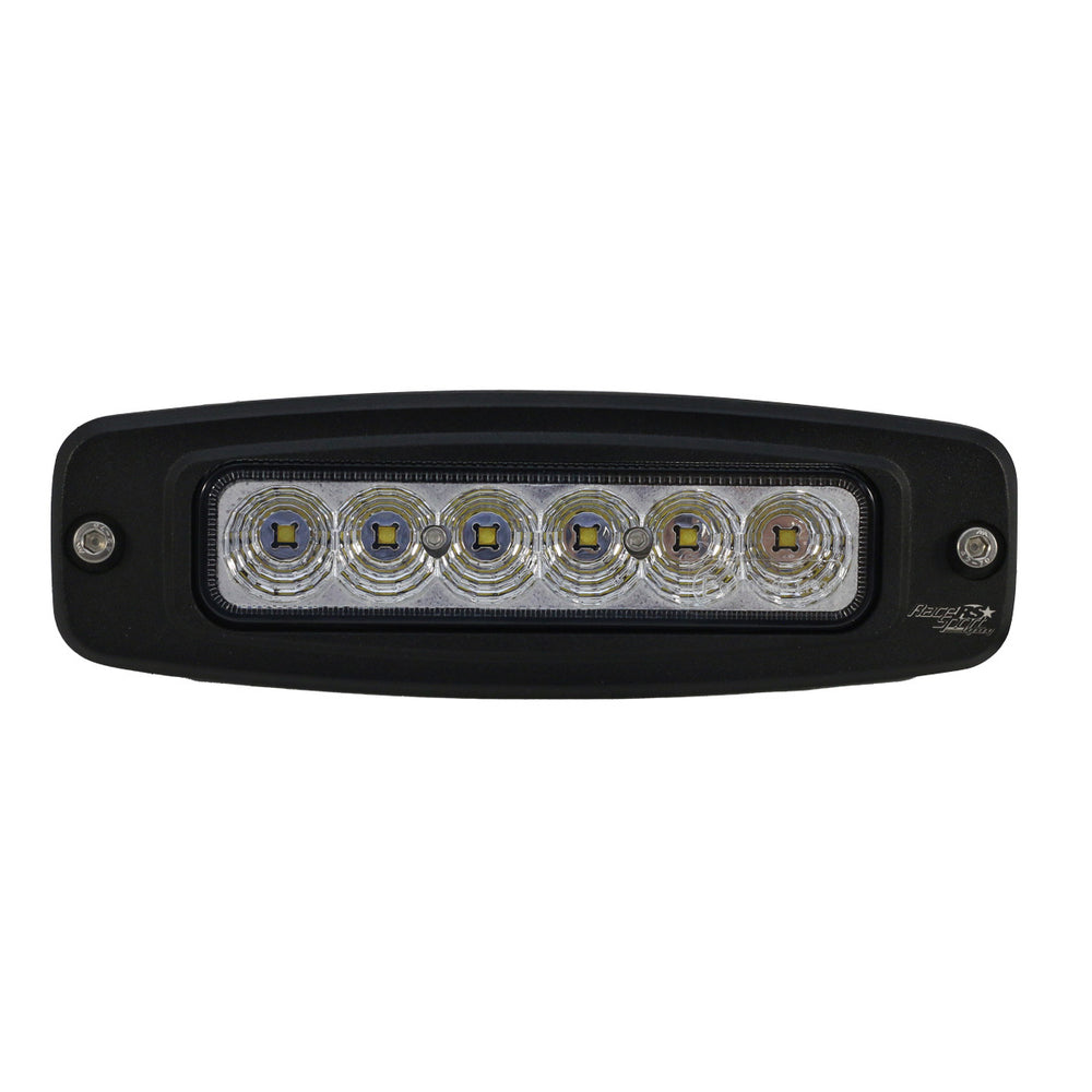 Race Sport 7.5 inch Oval Flush Mount Mini LED Flood Beam Auxiliary Light 10-30VDC