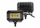 Go Rhino Xplor Bright Series Rectangle LED Flood Light Kit (Surface/Thread Std Mnt) 3x2 - Blk (Pair) (751003023FBS)