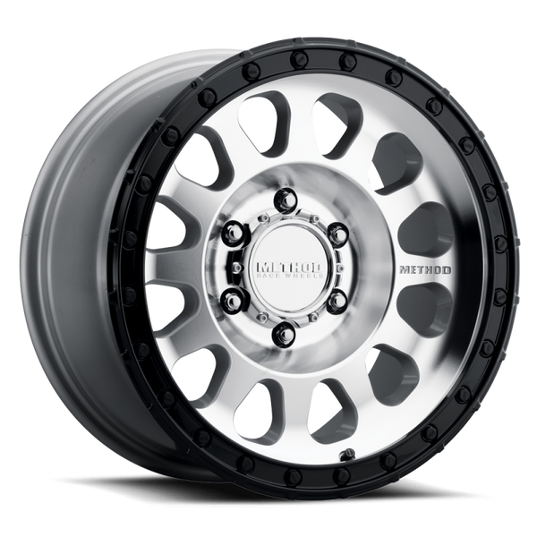 Method MR315 17x9 -12mm Offset 6x5.5 106.25mm CB Machined Wheel - Gloss Black Lip