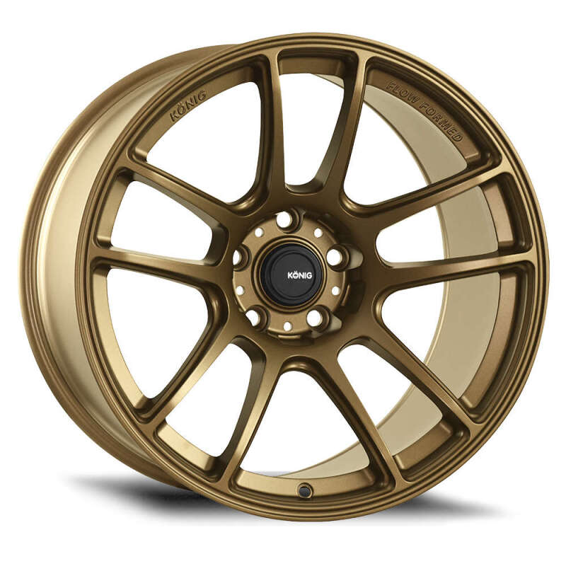Konig Roue Heliogram 18X8.5 5X108 ET42 talon moleté formée par fluotournage - bronze mat