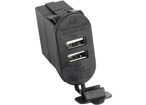 Rugged Ridge Double port USB avec fonction QI 3.0