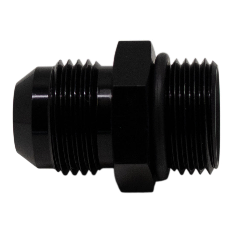 DeatschWerks Adaptateur 10AN ORB mâle à 10 AN évasé mâle (joint torique inclus) - noir mat anodisé