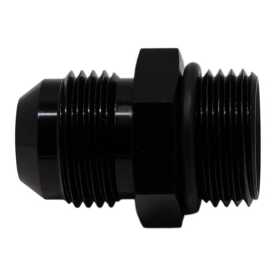 DeatschWerks Adaptateur 10AN ORB mâle à 10 AN évasé mâle (joint torique inclus) - noir mat anodisé