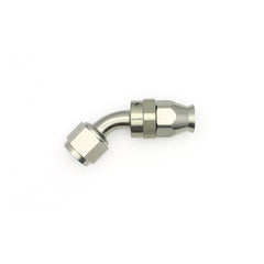 DeatschWerks Embout de boyau pivotant femelle à 45 degrés 8AN PTFE (1 insert olive inclus)