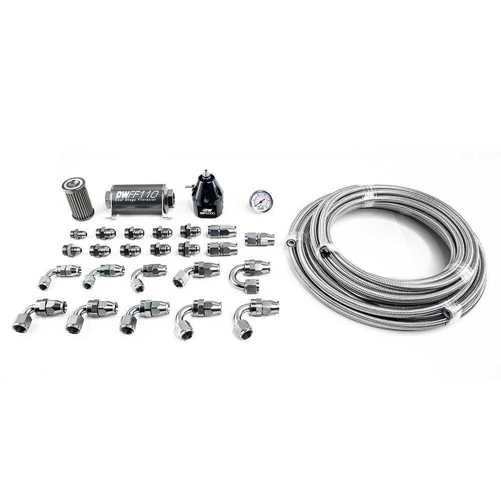DeatschWerks Ensemble de plomberie PTFE -6AN pour module de pompe série X2 10-15 Chevy Camaro