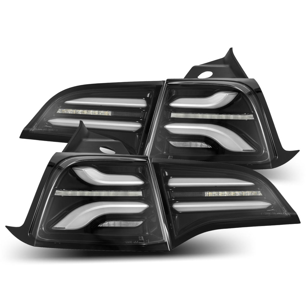AlphaRex LED Taillights Jet Black - 601010