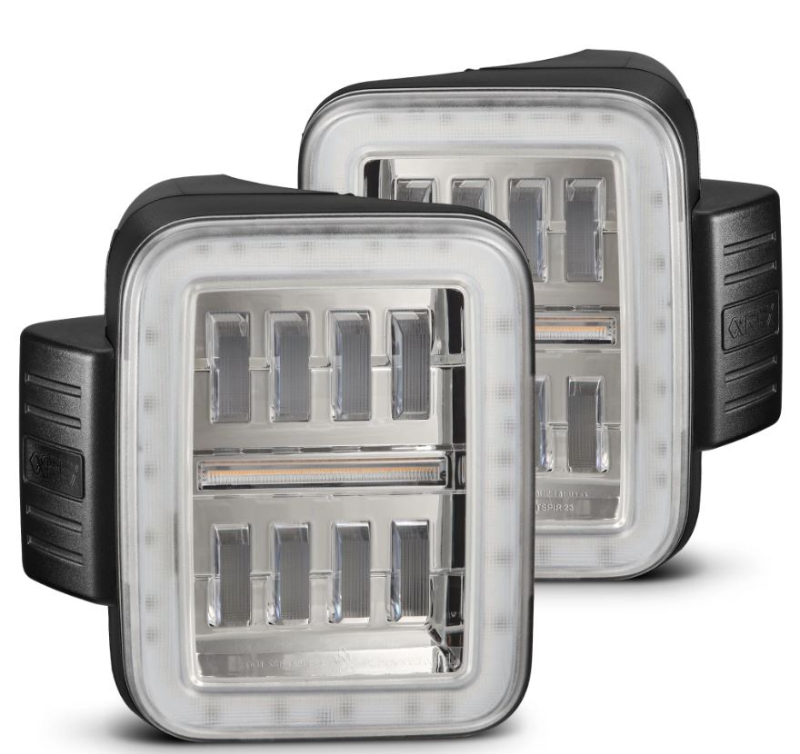 AlphaRex Prismatic LED Taillights Chrome - 602060