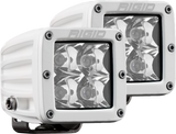 Rigid Industries D-Series PRO LED Light, Spot Optic, Surface Mount, White Housing, Pair (602213) — view 2