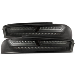 AlphaRex LED Taillights Jet Black — 2016-2018 Chevy Camaro (610010)