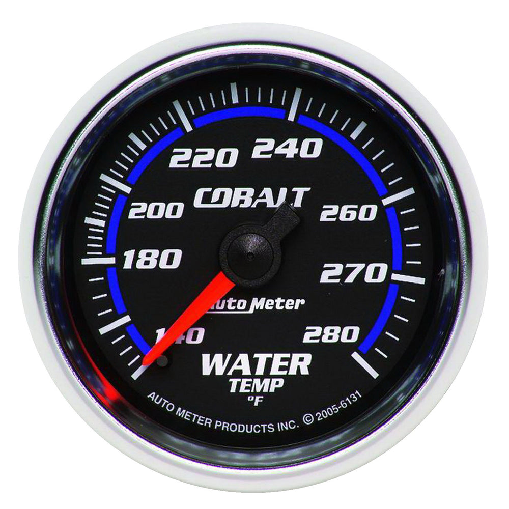 AutoMeter 2-1/16" Water Temperature, 140-280 F, Cobalt