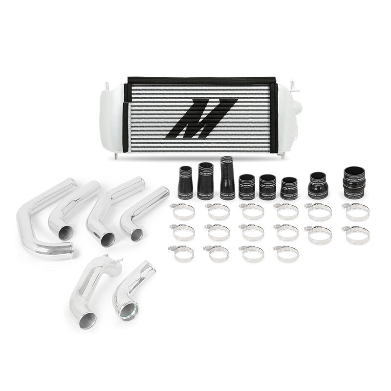 Mishimoto Ensemble de refroidisseur intermédiaire performance argent avec tuyaux polis 15-17 Ford F-150 EcoBoost 2.7L