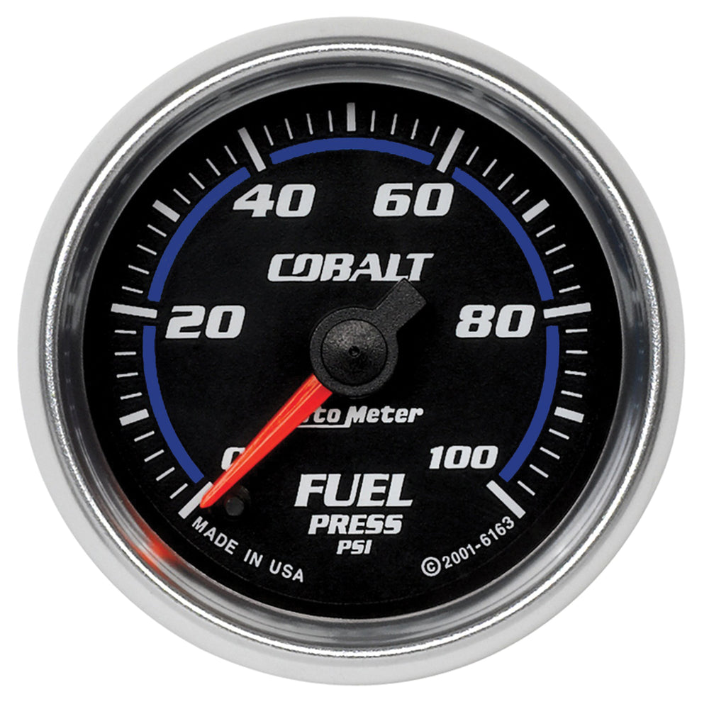 AutoMeter 2-1/16" Fuel Pressure, 0-100 PSI, Cobalt
