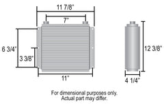 Derale 18 Row Hi-Flow Racing Remote Fluid Cooler, 7/8-14 UNF O-ring