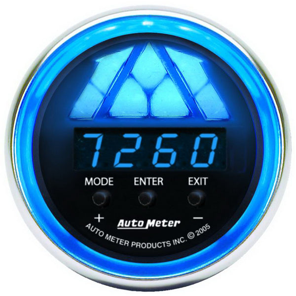 AutoMeter 2-1/16" Digital Pro Shift Light, 0-16,000 RPM, Cobalt