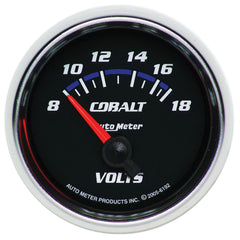 AutoMeter 2-1/16" Voltmeter, 8-18V, Cobalt — Blue (6192)