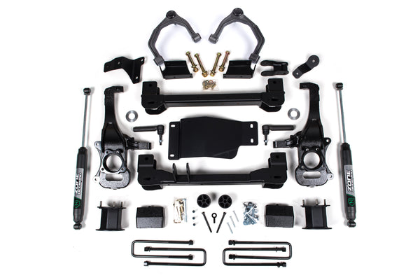 Zone Offroad Ensemble de rehaussement 4" — entretoise de jambe de force, Nitro Series — 2019-2023 Chevy Silverado 1500 / GMC Sierra 1500, 4WD (ZONC67N)
