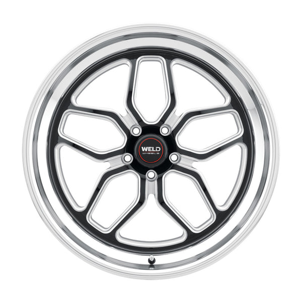 Weld Roue S107 22X9 Laguna 5X115 ET20 BS5.75 diamètre 71.5 - noir brillant usiné