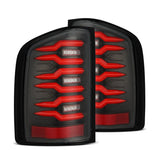 AlphaRex LED Taillights Black Red - 620000