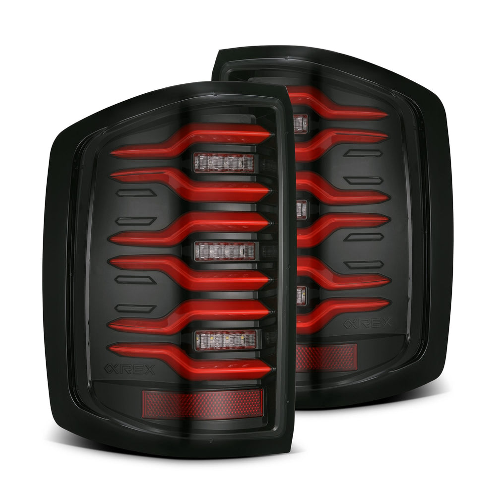 AlphaRex LED Taillights Black Red - 620050