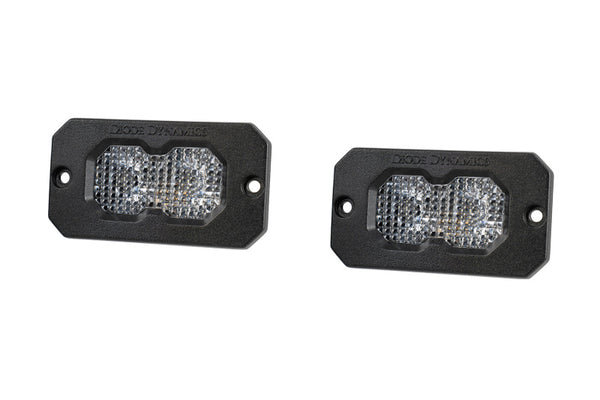 Diode Dynamics C2 2.0 Pro faisceau diffus encastré RBL (paire) - blanc