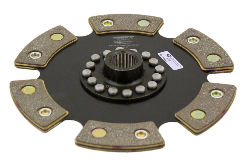 Advanced Clutch ACT 6 Pad Rigid Race Clutch Disc — 2000-2009 Honda S2000 (6212010)