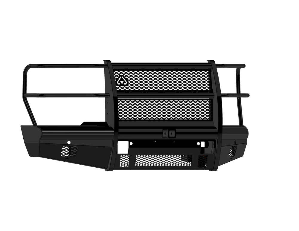 Road Armor 2023+ F250/F350/F450/F550 Vaquero Front Nonwinch Bumper Full Guard 2In Receiver Gloss Black (6232VF26GB)