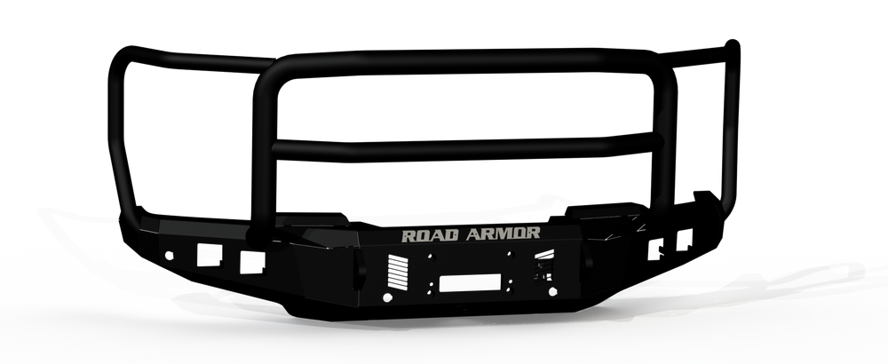 Road Armor 2023+ F250/F350 Stealth Front Winch Compatible Bumper Lonestar Guard Texture Black (6232F5B)