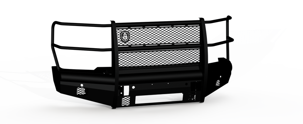 Road Armor 2023+ F250/F350/F450/F550 Vaquero Front Non Winch Bumper Full Guard Texture Black (6232VF6B)