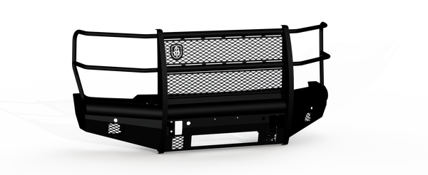 Road Armor 2023+ F250/F350/F450/F550 Vaquero Front Non Winch Bumper Full Guard Texture Black (6232VF6B)
