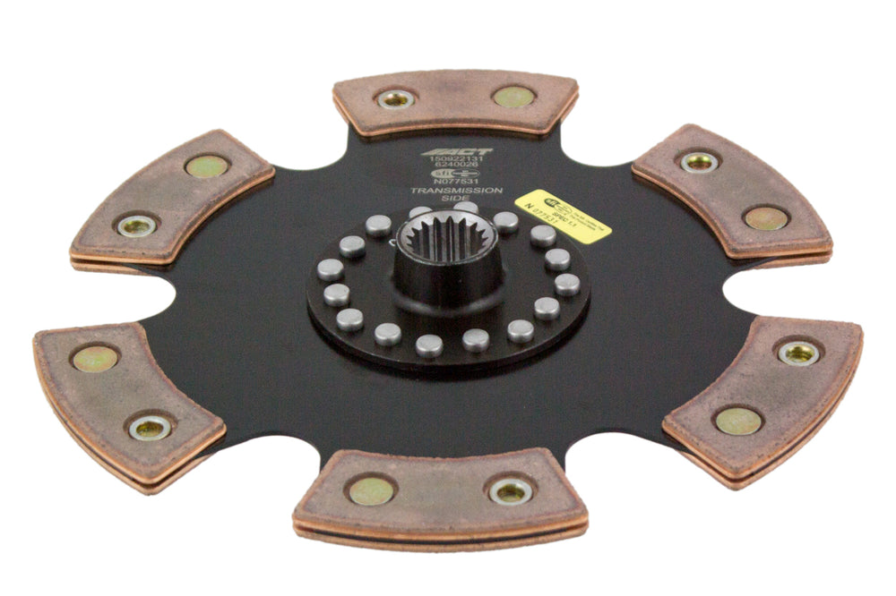 Advanced Clutch ACT 6 Pad Rigid Race Clutch Disc — 2003-2005 Dodge Neon (6240026)