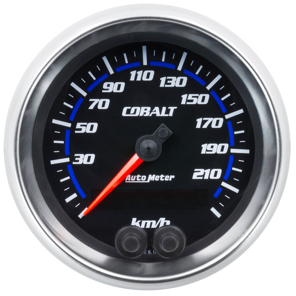 AutoMeter 3-3/8" Speedo, 225 km/h, GPS, Cobalt