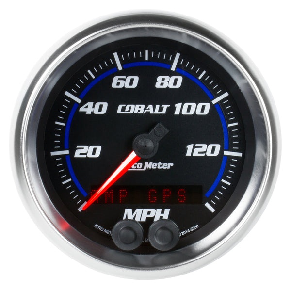 AutoMeter Indicateur de vitesse GPS 3-3/8 po, 0-140 MPH, Cobalt
