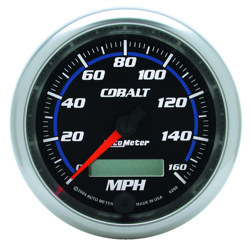 AutoMeter 3-3/8" Speedometer, 0-160 MPH, Cobalt — Blue (6288)
