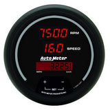 3-3/8" TACHOMETER/SPEEDOMETER COMBO, 10K RPM/260 MPH/260 KM/H, SPORT-COMP DIGITL