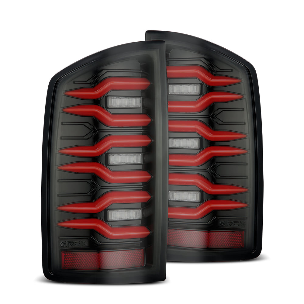 AlphaRex LED Taillights Black Red - 641060