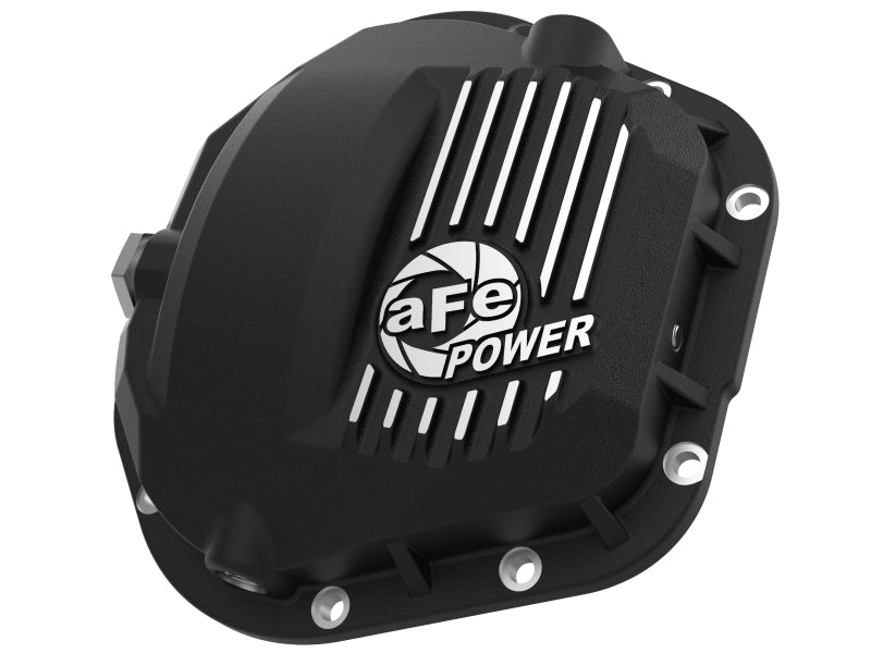 aFe Couvercle de différentiel avant Pro Series Dana 60 avec ailettes usinées 17-20 camions Ford (Dana 60) - noir