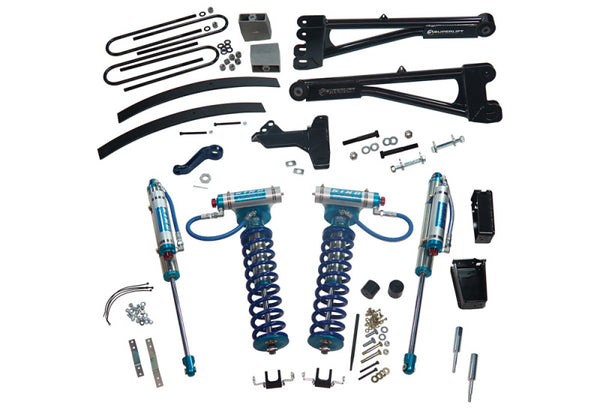 Superlift Ensemble de rehaussement 8 po avec bras radiaux de remplacement, combinés filetés King et amortisseurs arrière 05-07 Ford F-250/F-350 SD 4WD