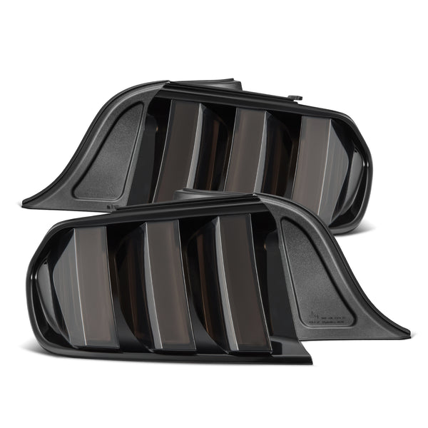 AlphaRex Prismatic LED Taillights Alpha Black — 2015-2023 Ford Mustang (655010)